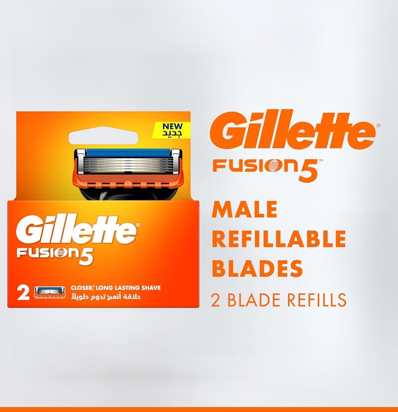 Gillette Fusion5 Razor Blade Refills, 2 Count - Image 4